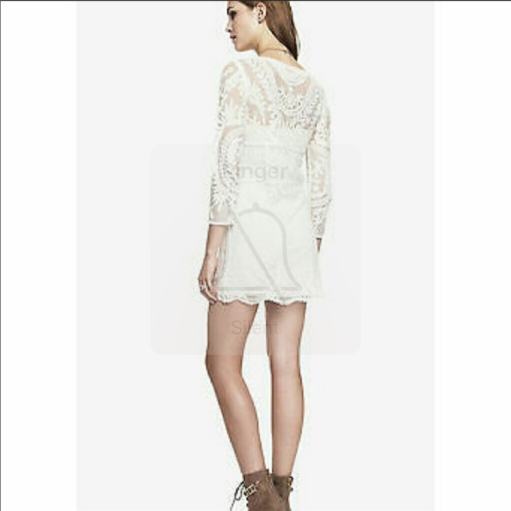 💕💕EXPRESS WHITE LACE DRESS 💕💕 - Picture 2 of 4